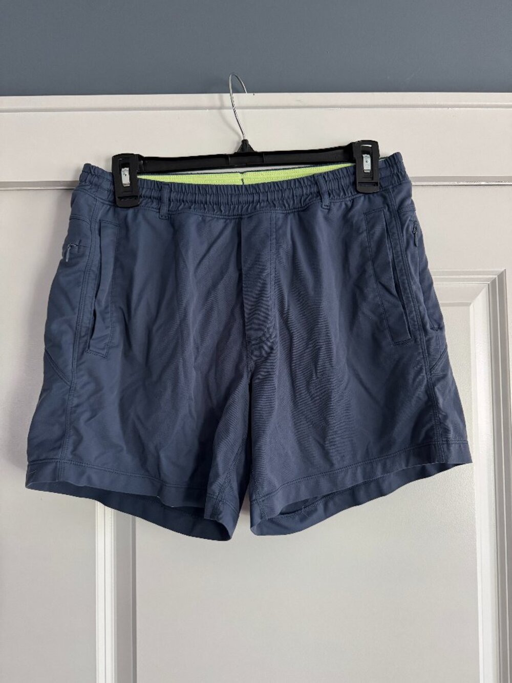 Birddogs Boom For Your Boomstick Mens Lined Shorts Blue Athletic Medium Short